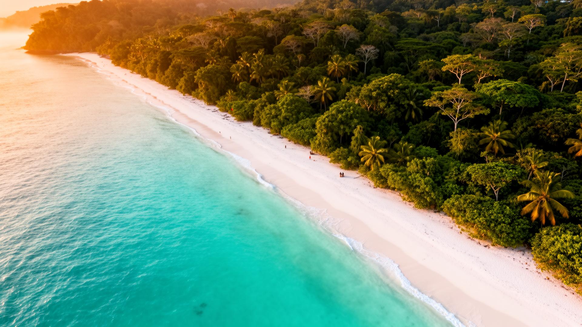 Playa caribeña de Puerto Viejo