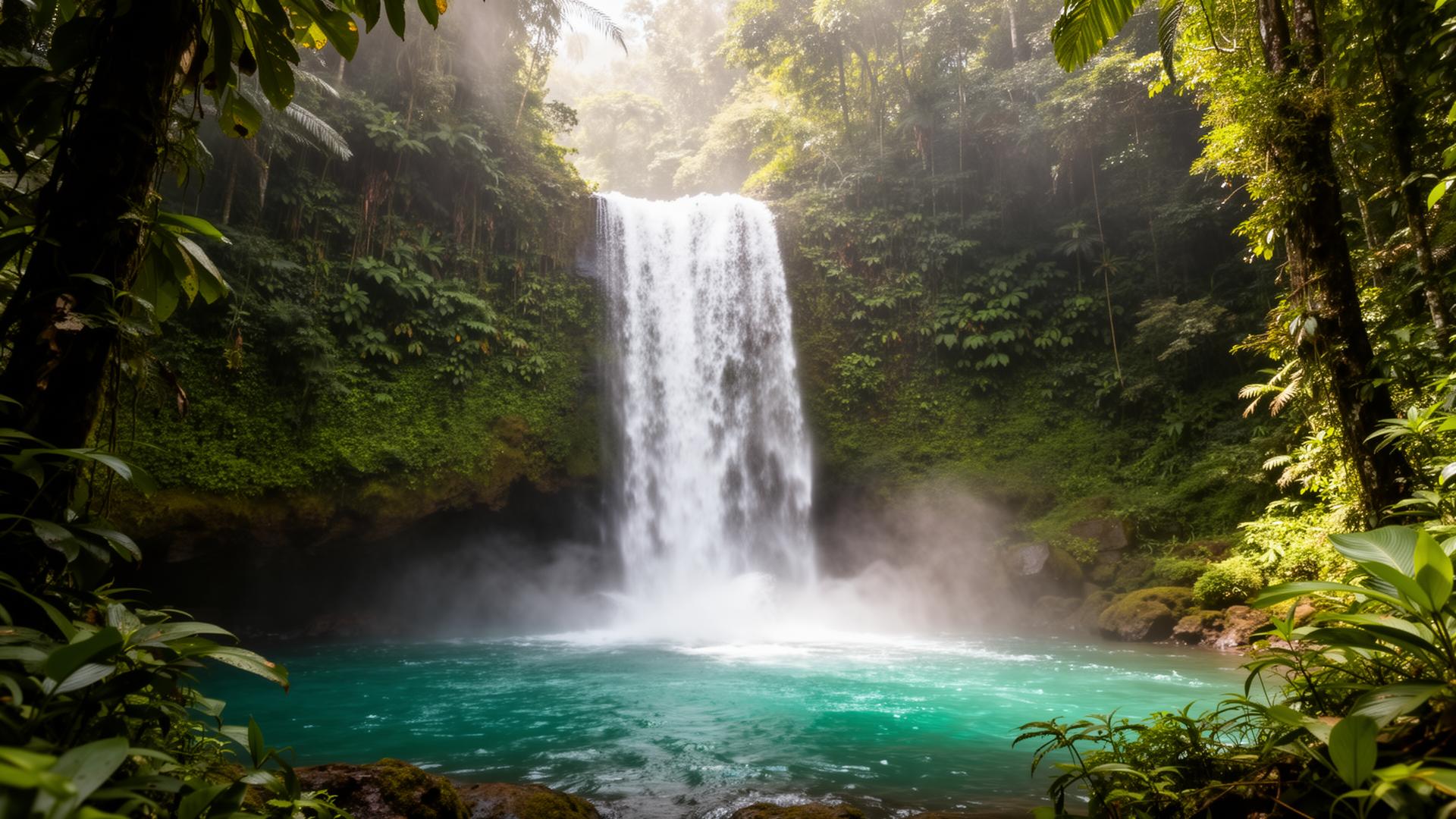 Catarata en la selva